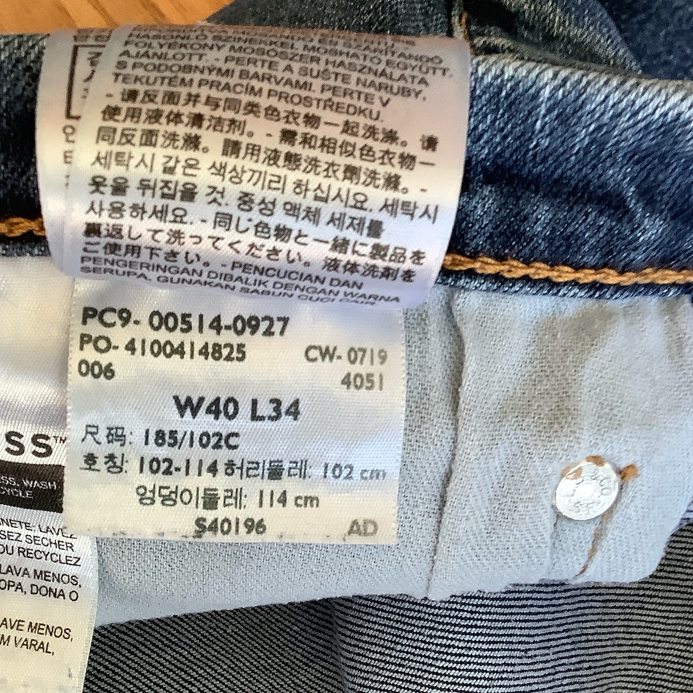Levi's Dark Blue Straight Jeans - Picture 5 of 5